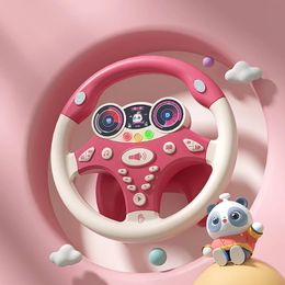Simuler la conduite de voiture copilote volant électrique enfants jouets musicaux éducatifs poussette conduite jouets vocaux cadeaux d'anniversaire 231228