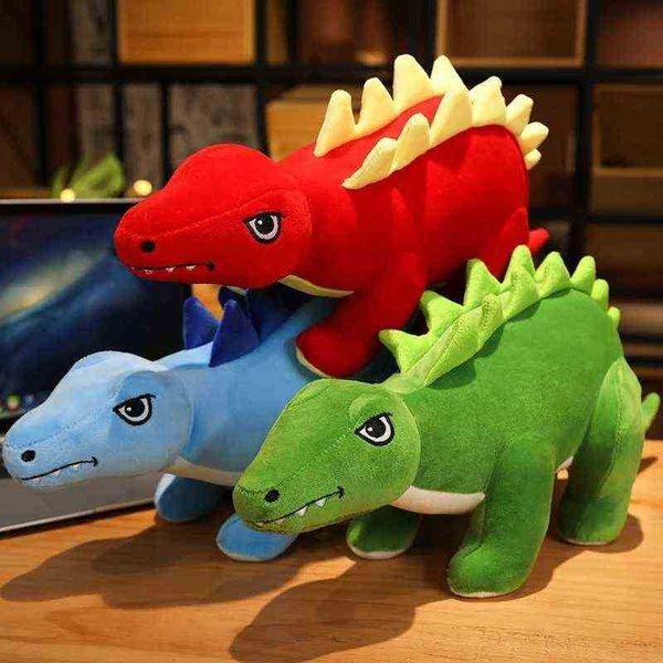 Simulé 305080cm incroyable stégosaure en peluche jouet belle poupées de dinosaures coussin rempli doux pour enfants garçons anniversaire décor cadeaux J220729