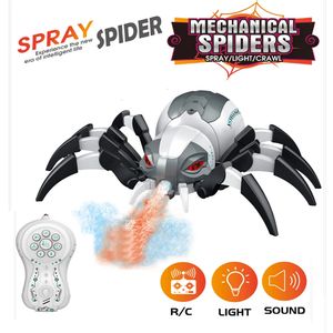 Télécommande électrique à télécommande Splay Spider lampe Musique Animal Dance Mécanique Dinosaure Enfants Wireless RC Pet Toy Gift 240424
