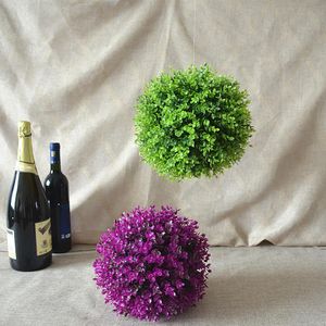 Simulate Eucalyptus Grass Ball Plante artificielle Topiary Topiary Tree Wedding Party Home Mariage extérieur décor en plastique Gras