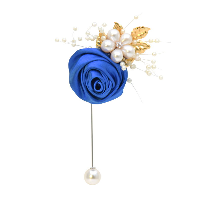 Simulated flower forged fabric wedding accessories for men and women, wedding bride and groom corsage