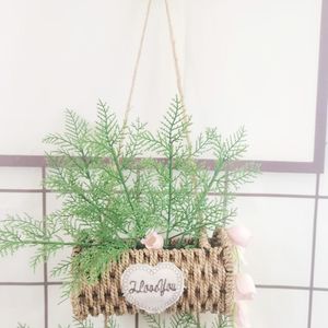 Planta simulada 27 cm aguja de pino de siete puntas accesorios para árboles de Navidad tridimensional al por mayor