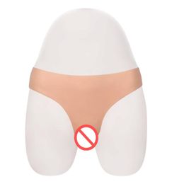 Silicone faux vagin sous-vêtements slips culottes cachant le pénis pour crosscommode transgenre transexuelle Dragqueen Cosplay Gays1328119