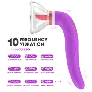 Langue simulée et dispositif d'aspiration de massage vibromasseur sex toy