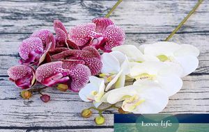 Simulation 3D small Butterfly orchid 6 headsbundle Fake flower home drapery wall wedding decoration diy Artificial Phalaenopsis5835362