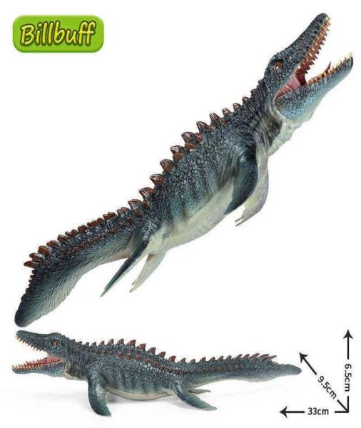 Simulación ABS Animales realistas Figuras de dinosaurios Mosasaurus Modelo de acción Colección Muñecas Juguetes educativos para niños Regalo X6431315