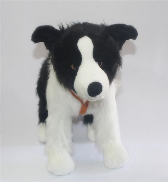 Simulación animal perro de peluche de juguete border collie muñeca perro pequeño juguetes de peluche regalo muñeca regalo de cumpleaños para niños amigos 47x34cm DY57269572