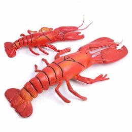 Simulation Animal en plastique taille homard crabe fruits de mer modèle armoire supermarché affichage el décorations accessoires semblant vie marine 231225