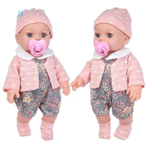 Full Body Silicone Doll Boy Lifeke Reborn Doll Surprise Kids Kids 12 pouces Baby Doll Touet for Kids 3+ Toys Birthday Christmas Cadeaux