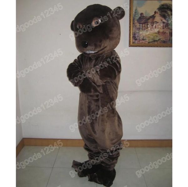 Simulation Beaver Mascot Disfraces de Navidad Halloween Fancy Fancy Dress Cartoon Personaje Carnaval de Navidad Publicidad Fiesta de cumpleaños Disfraz