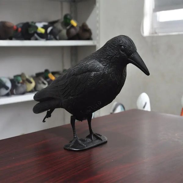 Simulación de cuervo negro, repelente de aves, Control de plagas, repelente de palomas, decoración de jardín al aire libre