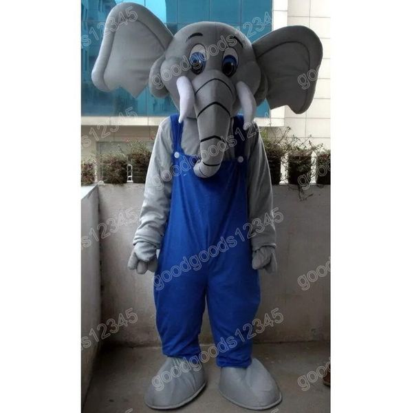 Simulation Pantalon Bleu Éléphant Costumes De Mascotte De Noël Halloween Robe De Soirée Fantaisie Personnage De Dessin Animé Carnaval De Noël Publicité Costume De Fête D'anniversaire Tenue