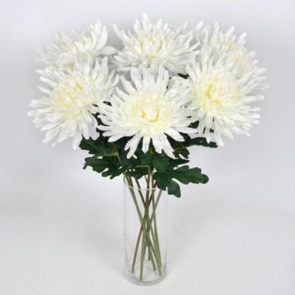 Simulation chrysanthème fausse fleur pour salon décorations de jardin fleur artificielle ne flétrissant pas bouquet vente directe d'usine 2 3hy BB