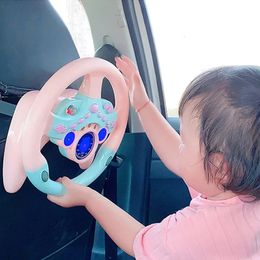 Simulación Conductor de automóvil Juguete Role de dirección para bebés Interactivo Interactivo Ligero de juguete Musical para niños Manejo de juguetes para bebés 231227