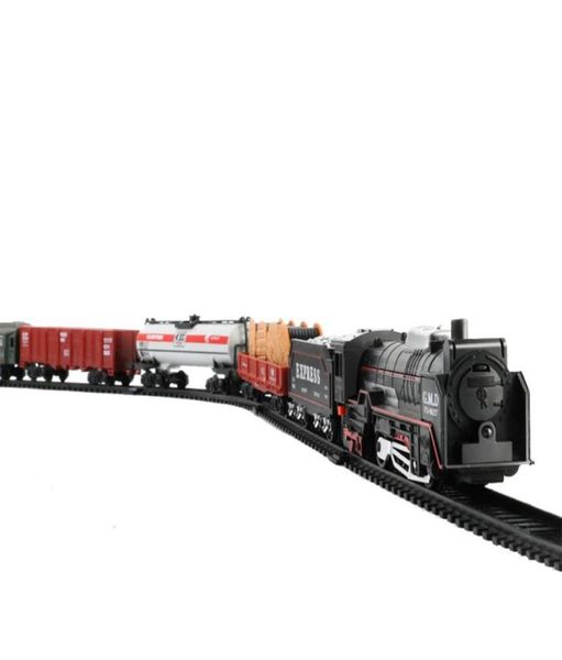 Tren Eléctrico de simulación, modelo de juguete, ferrocarril operado por batería, tren de alta velocidad clásico, juguete para niño 2646297