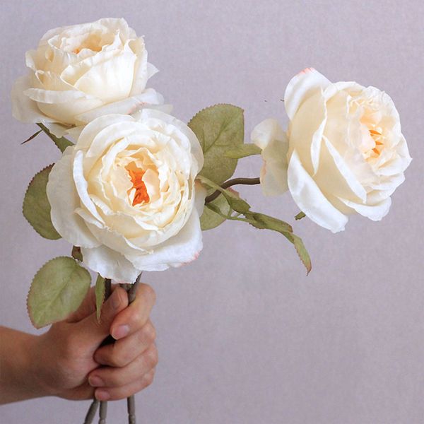 Simulation Fleurs Atiticial Rose Faux Bouquet De Fleurs Décoration De Mariage Floral Ferme Décor Soie Roses Photographie Props