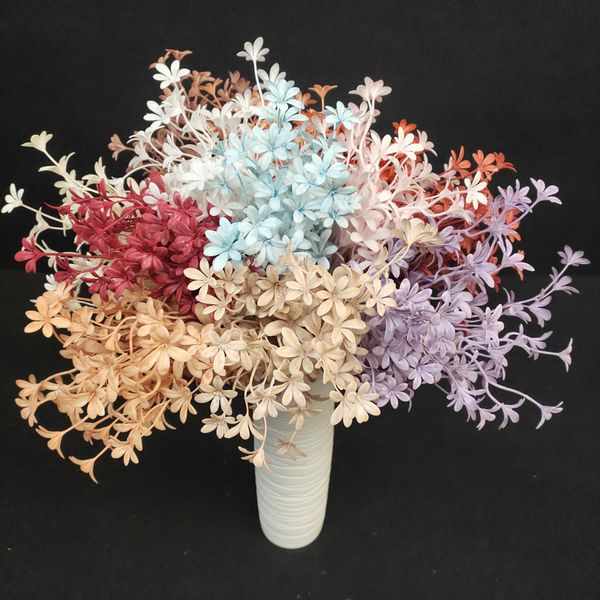 Flor de simulación Pequeño Sueño Fragante Orquídea Muebles para el hogar Decoración de la boda Flores falsas Flores artificiales