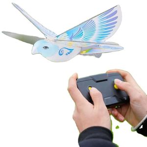 Simulación de vuelo 360 grados electrónico RC E-bird Control remoto juguete pájaro Animal Mini Drone regalo para niños