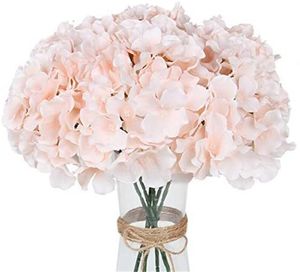 Simulatie Hydrangeas Red White Pink Artificial Silk Flower Woondecoratie DIY Bruiloft Bloem Decor