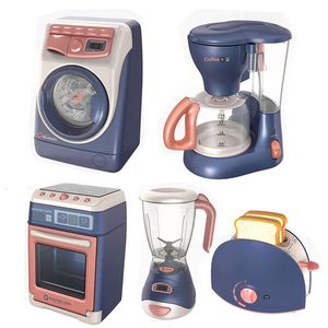 Simulatie Keuken Speelgoed Huishoudelijke Apparaten Set Speelhuis Speelgoed Wasmachine Broodbakmachine Oven Magnetron Kookplaat Creatief Kindercadeau 240229