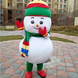 Simulation petit garçon bonhomme de neige mascotte Costume carnaval unisexe tenue adultes taille noël fête d'anniversaire en plein air Festival habiller accessoires promotionnels