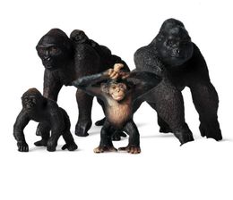 Simulação Pequeno Gorila Figuras de Ação Educação Realista Crianças Modelo de Animal Selvagem Brinquedo Presente Bonito Toys2594242