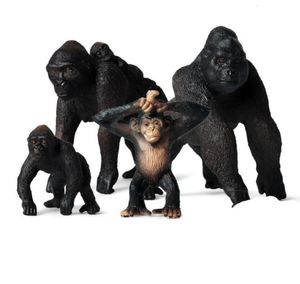 Simulatie Little Gorilla Action Figures Lifely Education Kids Wild Animal Model Toy Gift Cute Toys6747167