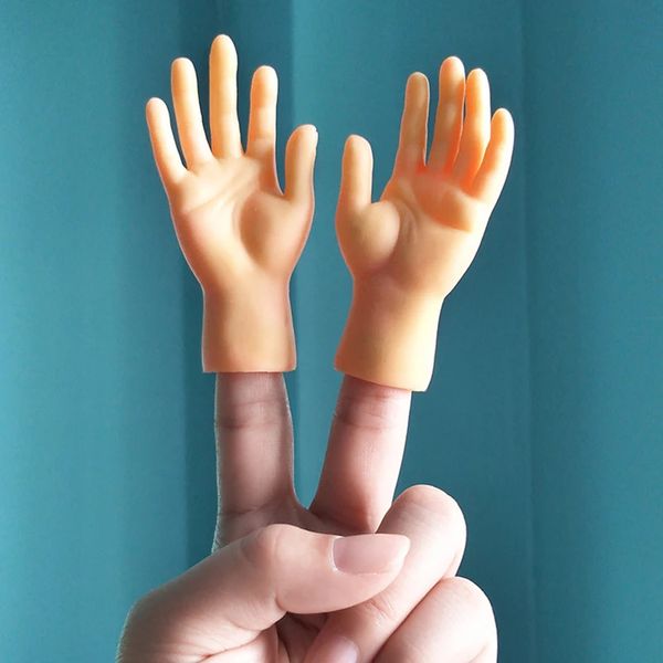 Simulation Petites mains drôles mini-mains Foot Dinger Sleeve Hand Puppet Nouveau Pank Finger Toys Toon Cat Props 240510