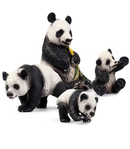 Simulation petit panda figures d'action pvc éducation réalisée enfants enfants