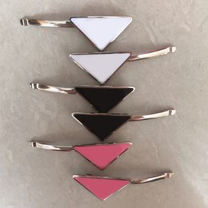 Hot Selling Triangle Letter Hair Clip Women Girl Triangle Barrettes with Stamp Fashion Hair Accessories High Quality