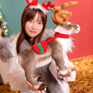 Simulatie Rendier Plush Toy Deer Plushies Doll Xmas Elk Soft Toys Merry Christmas New Year Decor Best Gifts For Kids