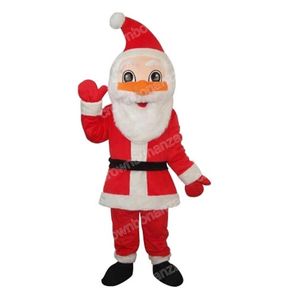Simulation Santa Claus Mascot Costumes Cartoon Carnival Unisexe Adults Tenue d'anniversaire Party Halloween Christmas Outdoor Tined