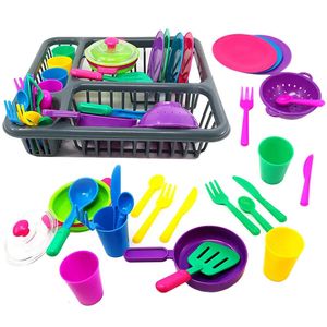 Simulatie tafelwerk huishoudelijke speelgoed creatief kleuren mes vork lepel plaat keukengerei keukenspel doen alsof je kinderen speelt 240420