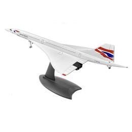 Simulators 1 200 Concorde Supersonisch passagiersvliegtuigmodel voor statische displaycollectie 221122