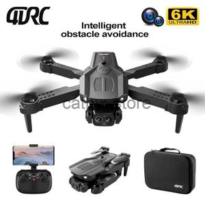 Simulators 4DRC V32 Drone 6K met HD 4K dubbele camera Wifi FPV 360 Obstakel vermijden Optische stroom Hover Opvouwbare Quadcopter Drones Geschenkspeelgoed x0831