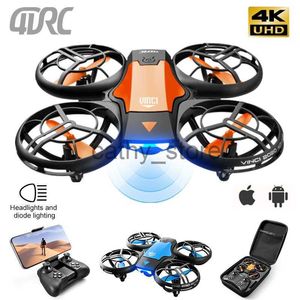 Simulateurs 4DRC V8 Mini Drone 4k profession HD caméra grand angle 1080P WiFi fpv Dron caméra hauteur garder Drones caméra RC Quadcopter jouets x0831