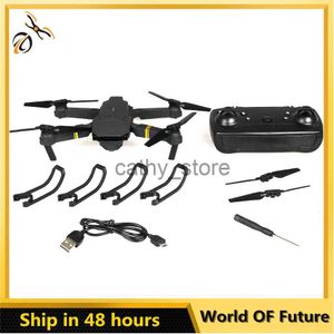 Simulateurs 4K Eachine E58 Drone WIFI FPV avec caméra grand angle Mode de maintien Bras pliable RC Quadcopter Pro RTF Drone 6 axes Rotation RC Drone x0831