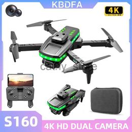 Simulateurs KBDFA 2023 S160 Mini Drone 4K HD Caméra Évitement d'obstacles Photographie aérienne sans balais Professionnel Pliable Quadcopter Dron Jouet x0831