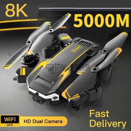 KBDFA Nieuwe G6 8K Drone HD Dubbele camera Obstakel vermijden GPS Q6 RC Helikopter FPV WIFI Professioneel Opvouwbaar Quadcopter S6 Speelgoed x0831