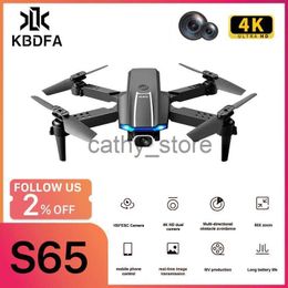 Simulators KBDFA S65 Pro 4K Mini Drone HD WIFI FPV RC Drones 1080P Camera Hoogte Hold Opvouwbare Quadcopter Dron Helikopter Kinderen Geschenk Speelgoed x0831