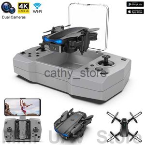 Simuladores KY906 Drone 4K HD Cámara Fotografía aérea Plegable RC Quadcopter Dron FPV WIFI Control remoto Helicópteros Juguete Regalo Devolución gratuita x0831