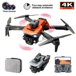 Simulators NIEUWE K6 MAX Mini Drone 4K Profesional Met ESC Drie HD Camera Intelligente Obstakel vermijden Dron RC Quadcopter Drones Speelgoed x0831