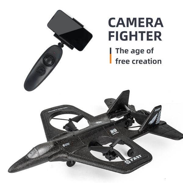 Simulateurs RC Avion X66 avec Caméra Grand Angle 1080p Radio Contrôlé Mousse Avion de Chasse Télécommande Drone Jouets pour Garçons 221122