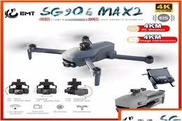 Simulateurs SG906 MAX2 MAX1 DRONES AVEC 4K CAME CAMERIE POUR ADTS GPS FPV DRONE DRON Long Temps de vol Suivez-moi Moi 3 Axis Gimbal Laser Obstac6000163