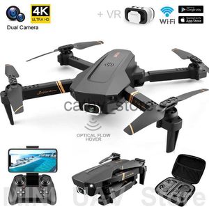 Simulateurs V4 Mini UAV Drone 4K VR Positionnement de flux optique Quadcopter pliant avec caméra intelligente Suivez les hélicoptères RC Toy Free Retur x0831