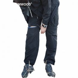 Simwood 2024 Été Printemps Nouveau Pantalon de randonnée lâche Cvertible Zip Off Séchage rapide Pantalon cargo léger Safari Short d'extérieur S5xn #