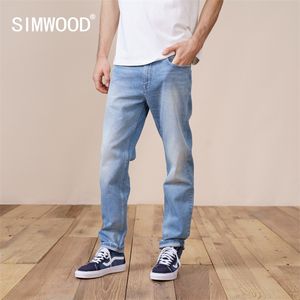 SIMWOOD printemps nouveau jean droit régulier hommes mode déchiré décontracté Denim pantalon grande taille marque vêtements SK130189 210320