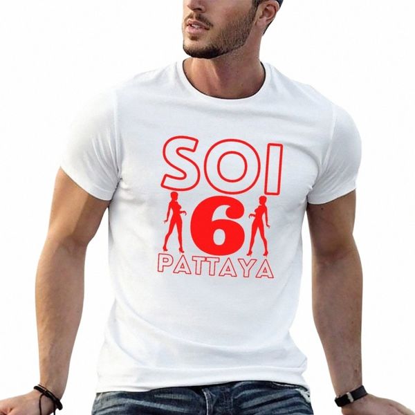 Sin City Soi 6 Pattaya - Thaïlande T-shirt T-shirt garçons imprimé animal chemise uni noir t-shirts hommes g2YP #