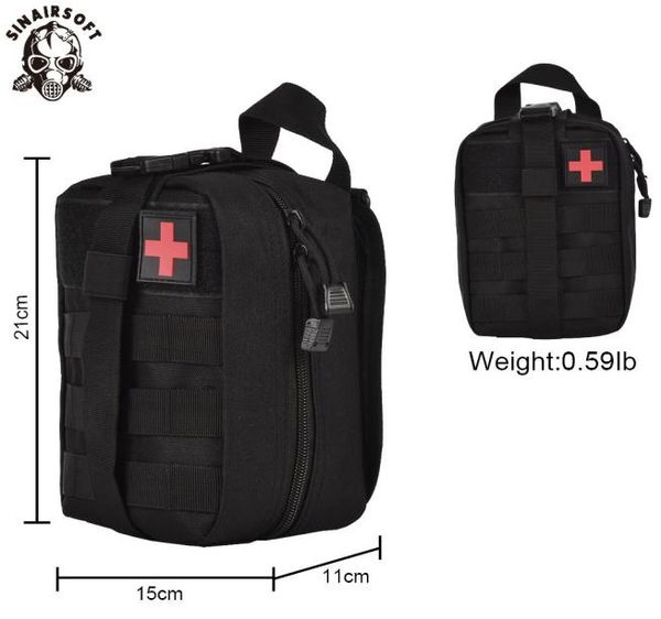 Sinairsoft Tactical Medical First Aid Kit IFAK EMT Utility SPOCH Traitement Traite Pack Multifonctionnel MOLLE Emergency Bag Upda for3700565