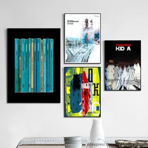 Zanger Band Cover Canvas Schilderij Album Muziek Ster Posters En Prints Wall Art Foto Voor Thuis Jongens Kamer Bar club Muur Decor Wo6